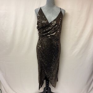 Sequin Dress Formal Bling Glam NYE Gala Holiday Event Party Sexy Womens SZ 3X